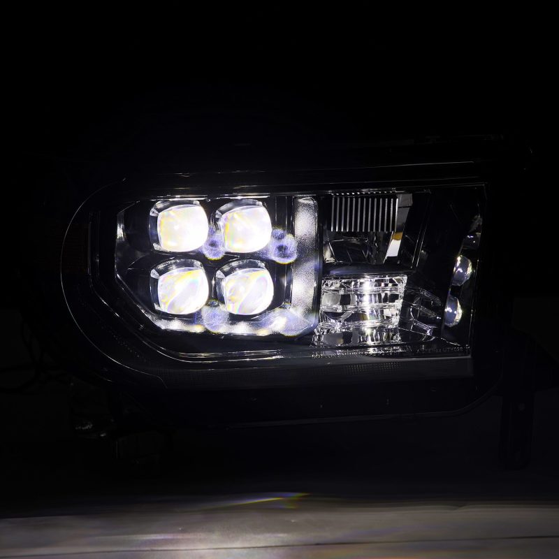 AlphaRex 07-13 Toyota Tundra NOVA LED Proj Headlights Alpha-Black w/Activ Light/Seq Signal/DRL 880820