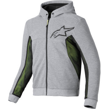 IN STOCK ALPINESTARS Chrome Air Sport Hoodie - Heather Gray/Black - Small 4200425-9196-S