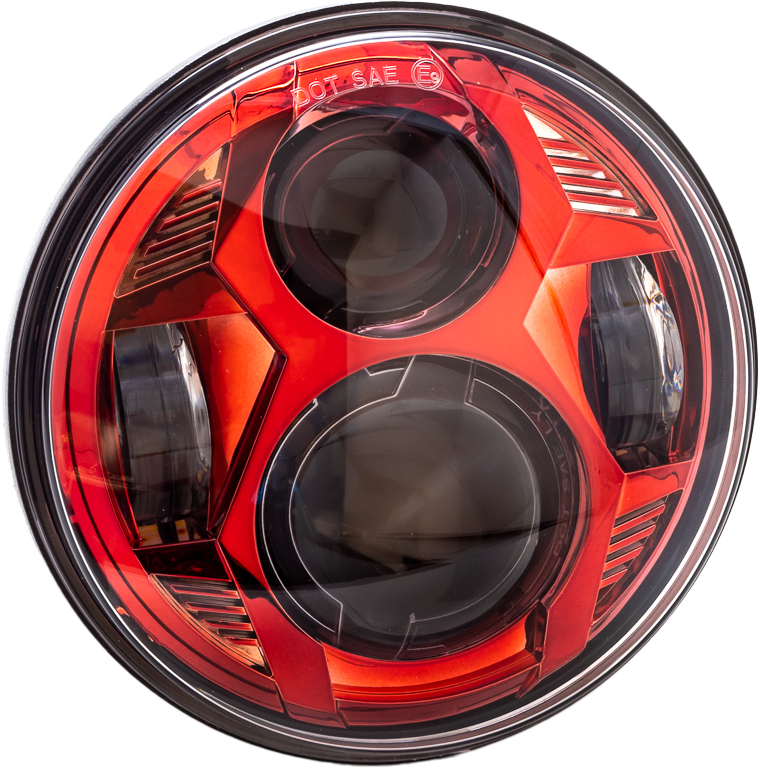 LETRIC LIGHTING CO5.75" Led Red HeadlightLLC-CC-5R