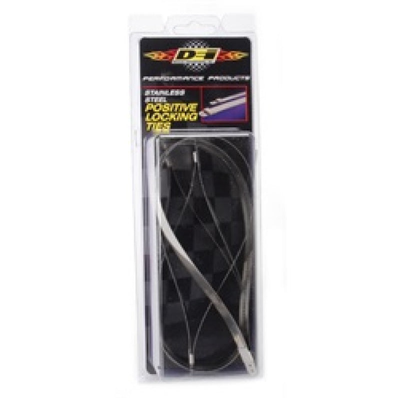DEI Stainless Steel Positive Locking Tie 1/2in (12mm) x 14in - 4 per pack 10212