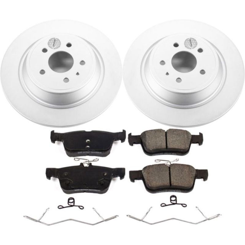 Power Stop 17-19 Ford Escape Rear Z17 Evolution Geomet Coated Brake Kit CRK7723