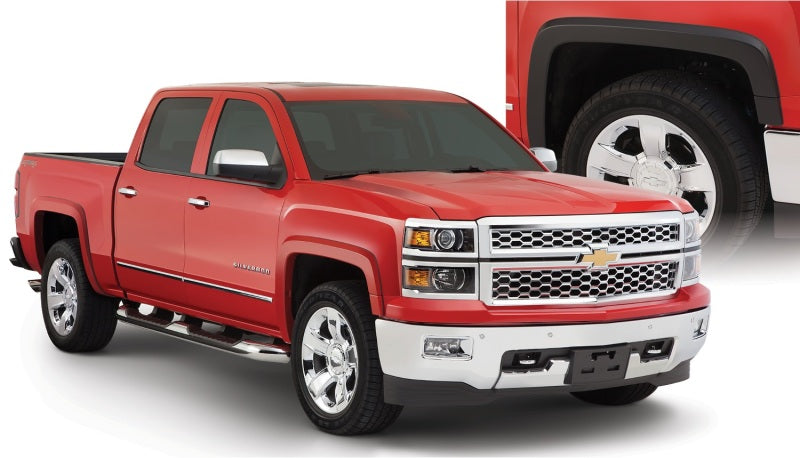 Bushwacker 15-18 Chevy Silverado 2500 HD Fleetside OE Style Flares 4pc 78.8/97.8in Bed - Black 40956-02