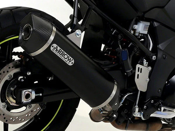 Arrow Suzuki Dl 1000 V-Strom '14 Homologated Aluminium Dark Maxi Race-Tech Silencer With Carbon End Cap For Original Collec. 71816akn