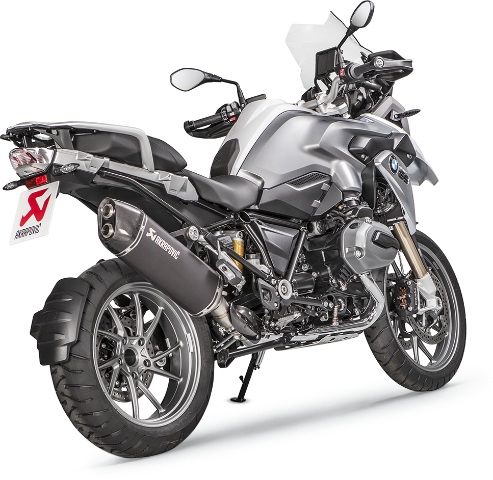 AKRAPOVIC Titanium Muffler - Black R1200 GS 2013-2018 S-B12SO16-HAABL 1811-3302