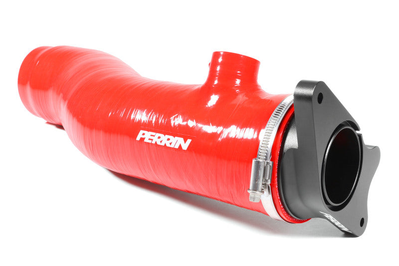 Perrin 2022+ Subaru WRX Red 3in Turbo Inlet Hose w/ Nozzle PSP-INT-425RD