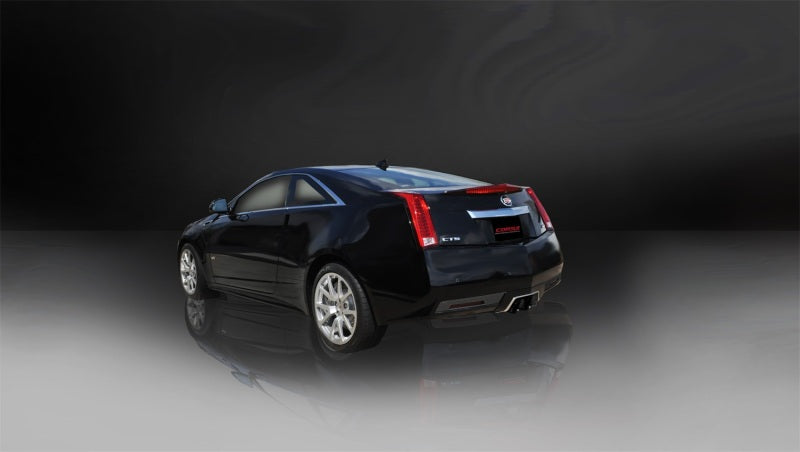 Corsa 11-13 Cadillac CTS Coupe V 6.2L V8 Black Sport Axle-Back Exhaust 14942BLK