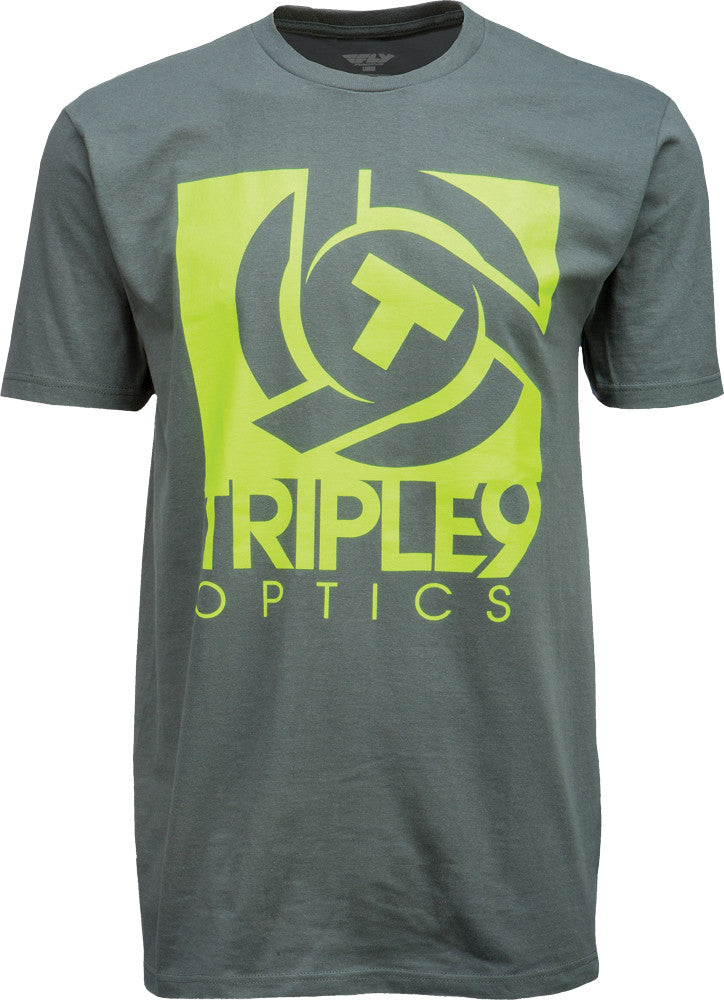 TRIPLE 9 Triple 9 Optics Tee Grey 3x 37-27563X