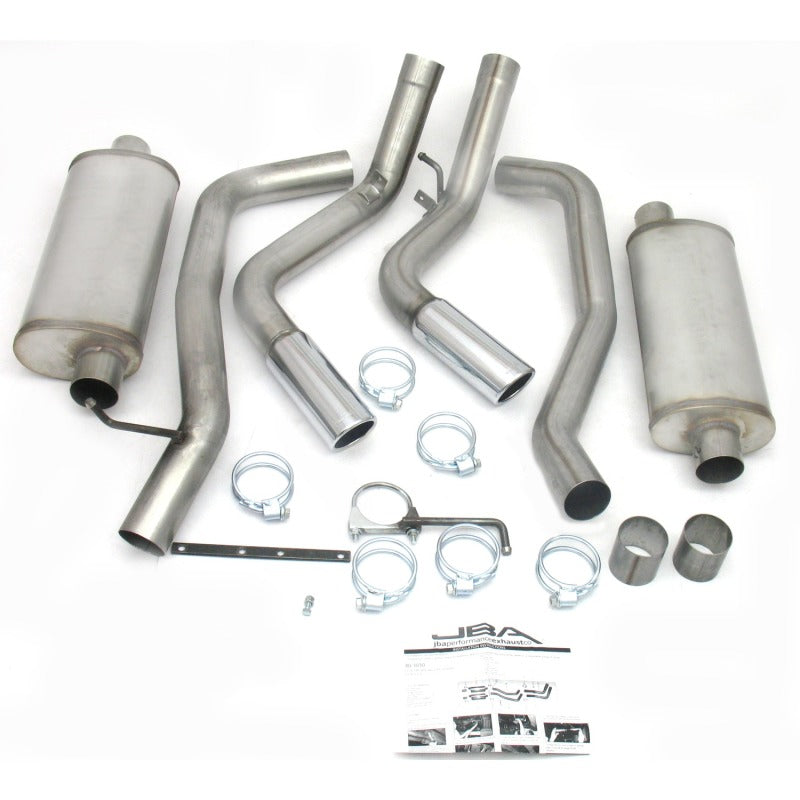 JBA 01-06 Chevrolet Silverado 2500/3500 HD 6.0/8.1L 409SS Pass Side Dual Exit Cat-Back Exhaust 40-3030