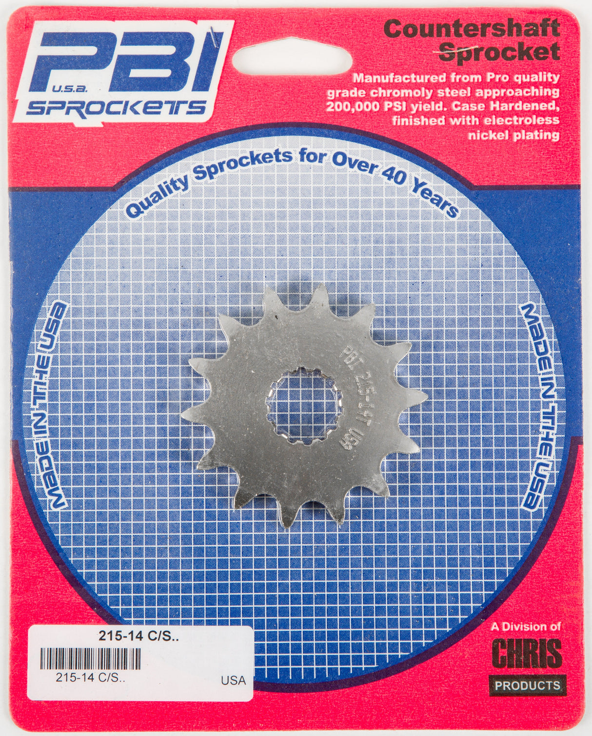 PBIFront Cs Sprocket Steel 14t-428 Yam215-14
