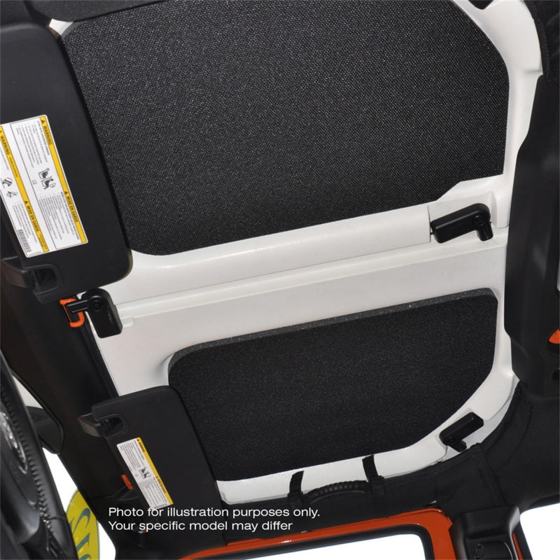 DEI 18-23 Jeep Wrangler JL 4-Door Boom Mat Complete Headliner Kit - 13 Piece - Black 50178