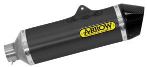 IN STOCK OPEN BOX Arrow Ktm 690 Enduro '09/16 Homologated Aluminium Dark Race Tech Silencer With Carbon End Cap For Arrow Link Pipes 72618akn