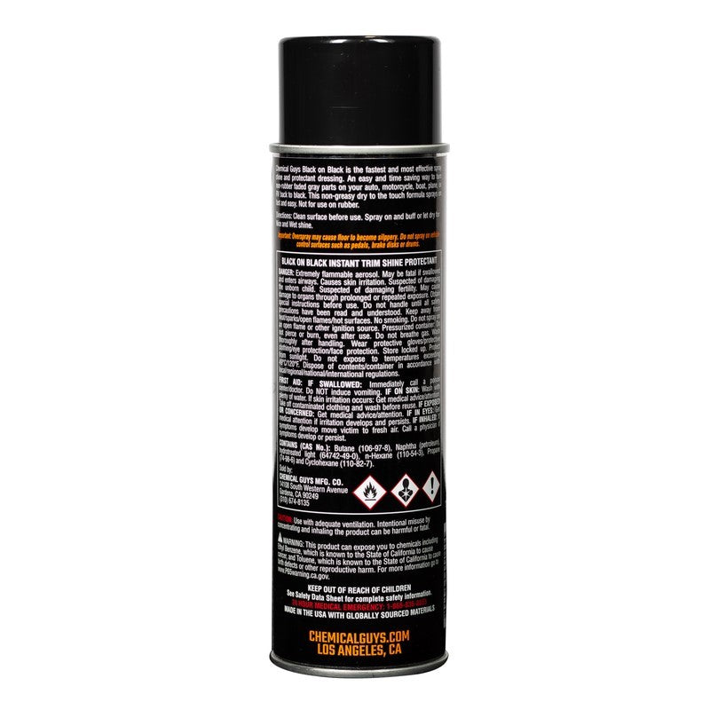 Chemical Guys Black on Black Instant Trim Shine Spray Dressing - 11oz AIR_SPRAY_1