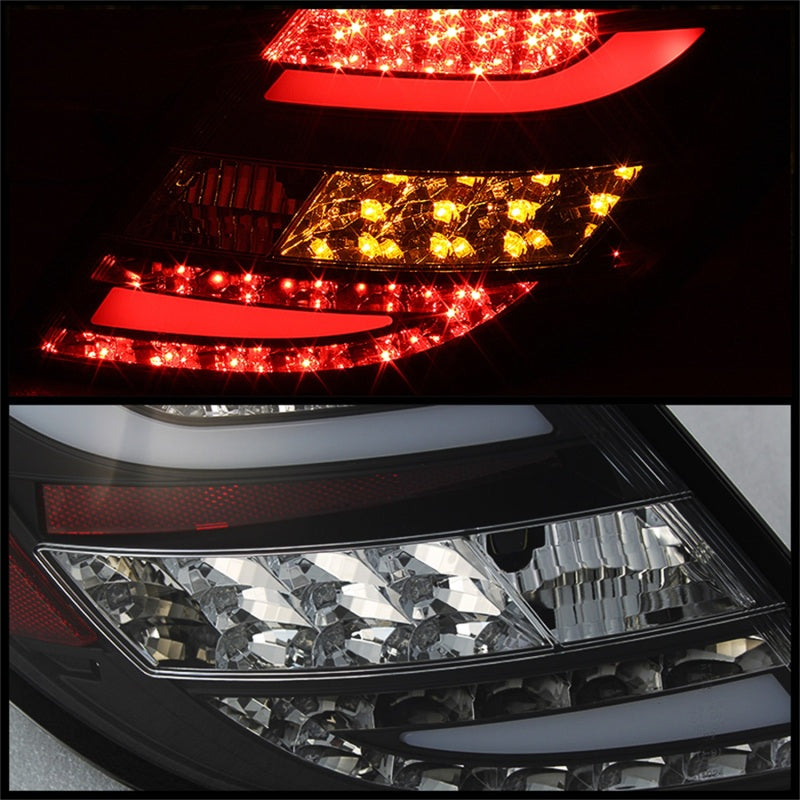 Spyder Mercedes Benz W204 C-Class 08-11 LED Tail Lights Incandescent only - Blk ALT-YD-MBZC08-LED-BK 5072689