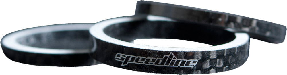SPEEDLINE Sl 1-1/8" Carbon Spacers 3pk - 5mm 3mm 3mm SL-118-CBN
