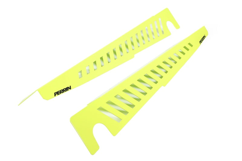 Perrin 22-23 Subaru WRX Fender Shroud Set - Neon Yellow PSP-ENG-551NY