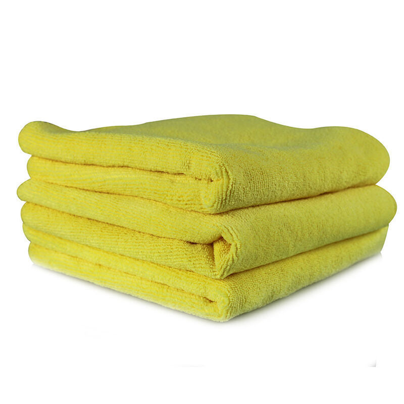 Chemical Guys Workhorse Professional Microfiber Towel - 16in x 16in - Yellow - 3 Pack MICYELLOW03