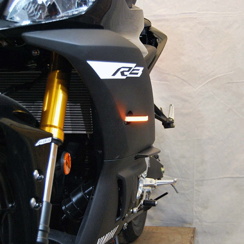 New Rage Cycles 19+ Yamaha YZF-R3 Front Turn Signals R3-FB