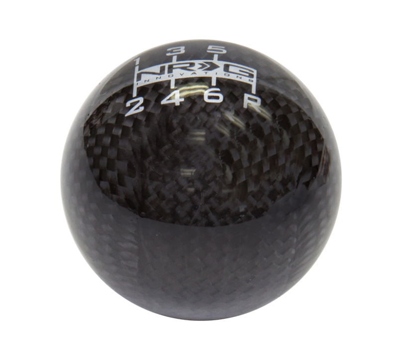NRG Universal Ball Style Shift Knob - Black Carbon Fiber (6 Speed Pattern) SK-300BC-1