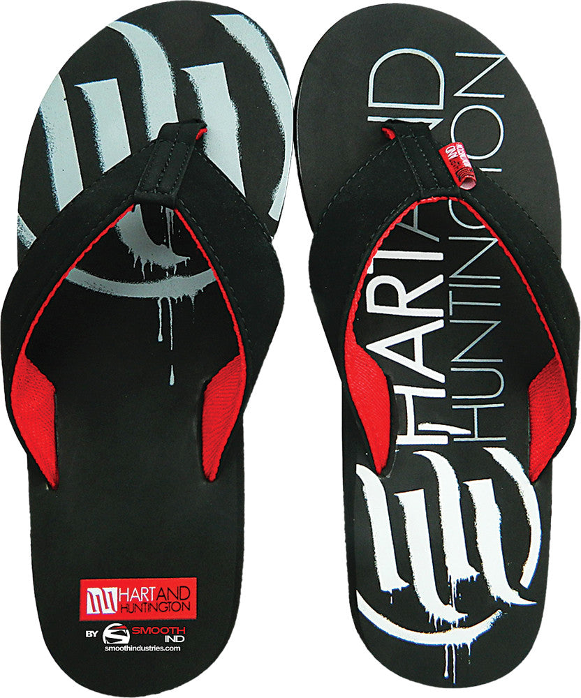 SMOOTH H&h Ink Flip Flops Sz 6 3000-006