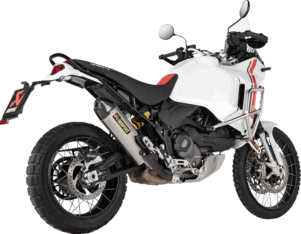 AKRAPOVIC Slip-On Line Muffler - Titanium Ducati DesertX 2022-2024 S-D9SO19-HJAT 1811-4437