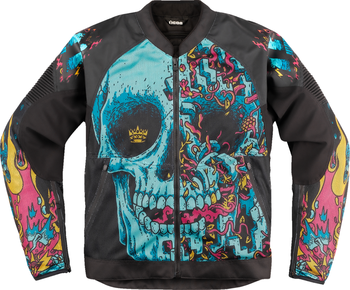 IN STOCK ICON Overlord3 Mesh Munchies™ Jacket - Teal - 3XL 2820-6729