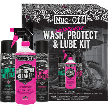 IN STOCK MUC-OFF USA Motorcycle Wash, Protect & Lube Kit 20095US