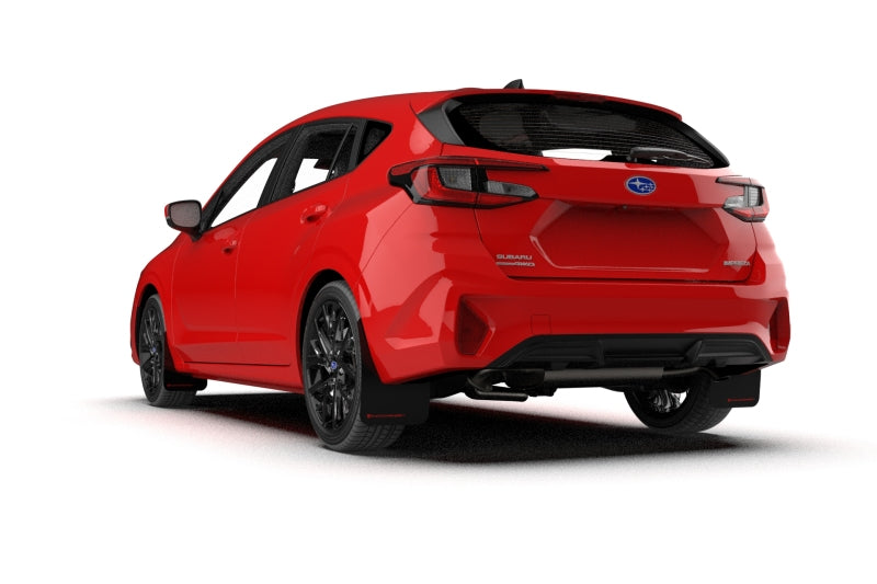 Rally Armor 2024 Subaru Impreza Black UR Mud Flap w/ Grey Logo MF105-UR-BLK-GRY