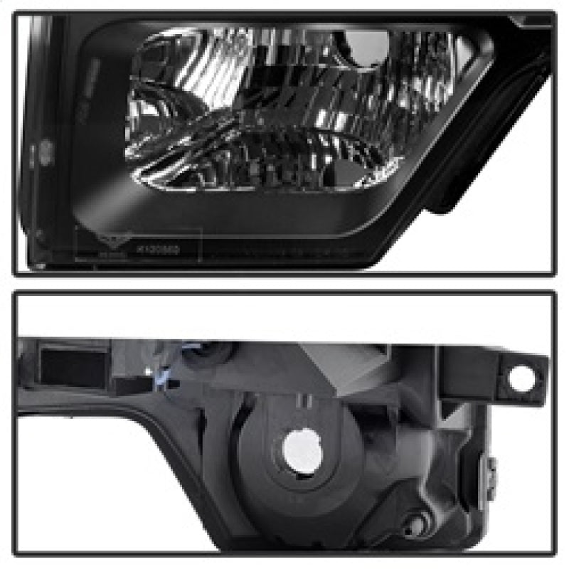 Xtune Ford F150 09-14 Projector Headlights Halogen Model Only LED Halo Black PRO-JH-FF15009-CFB-BK 9032226