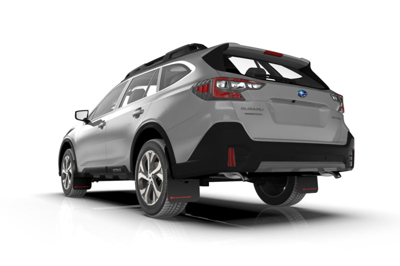 Rally Armor 20-22 Subaru Outback White UR Mud Flap w/ Black Logo MF66-UR-WH/BLK
