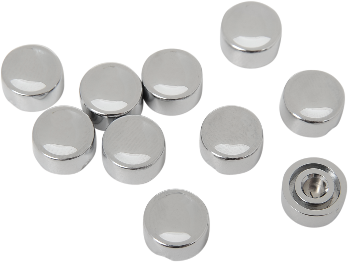 DRAG SPECIALTIES Tapa de botón - Bocina/Arranque - Corta - Cromada 17927-HC3