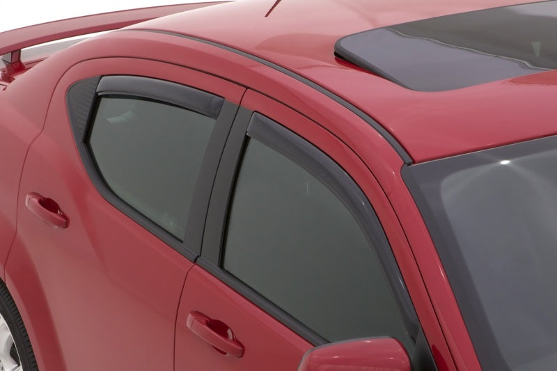 AVS 14-18 Mazda 3 Hatch Ventvisor In-Channel Front & Rear Window Deflectors 4pc - Smoke 194262