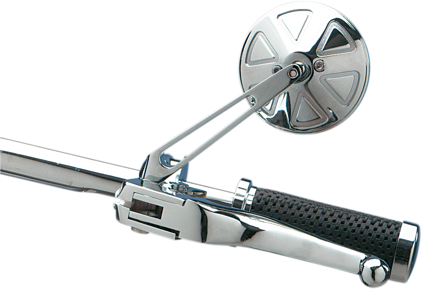 DRAG SPECIALTIES Espejo redondo con vástago corto 302155-BC4-LB16