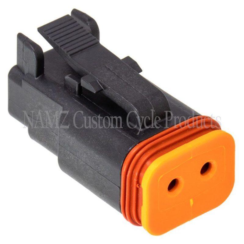 NAMZ Deutsch DT Series 2-Wire Plug & Wedgelock - Black (Repl. HD 72112-94BK) DP-2B