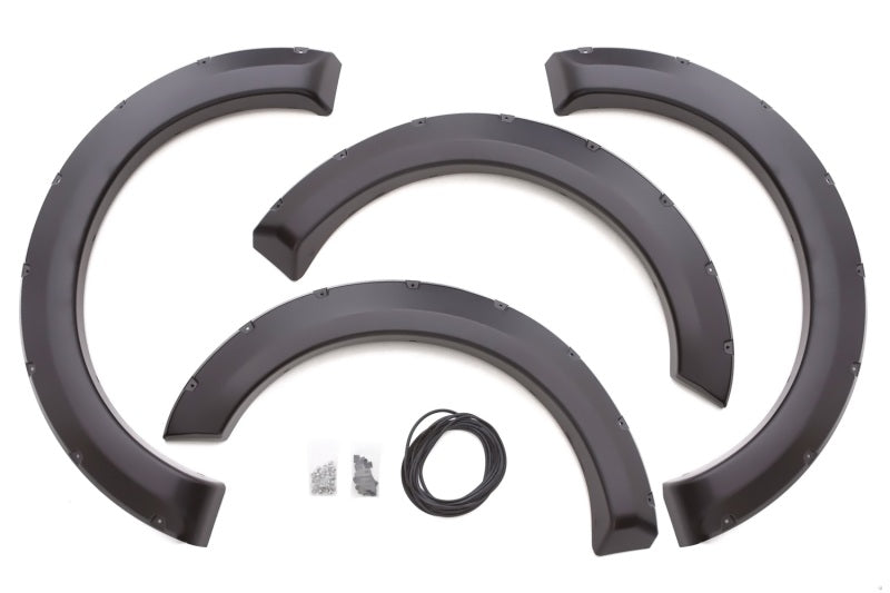 Lund 04-08 Ford F-150 (No Stepside) RX-Rivet Style Smooth Elite Series Fender Flares - Black (4 Pc.) RX310S