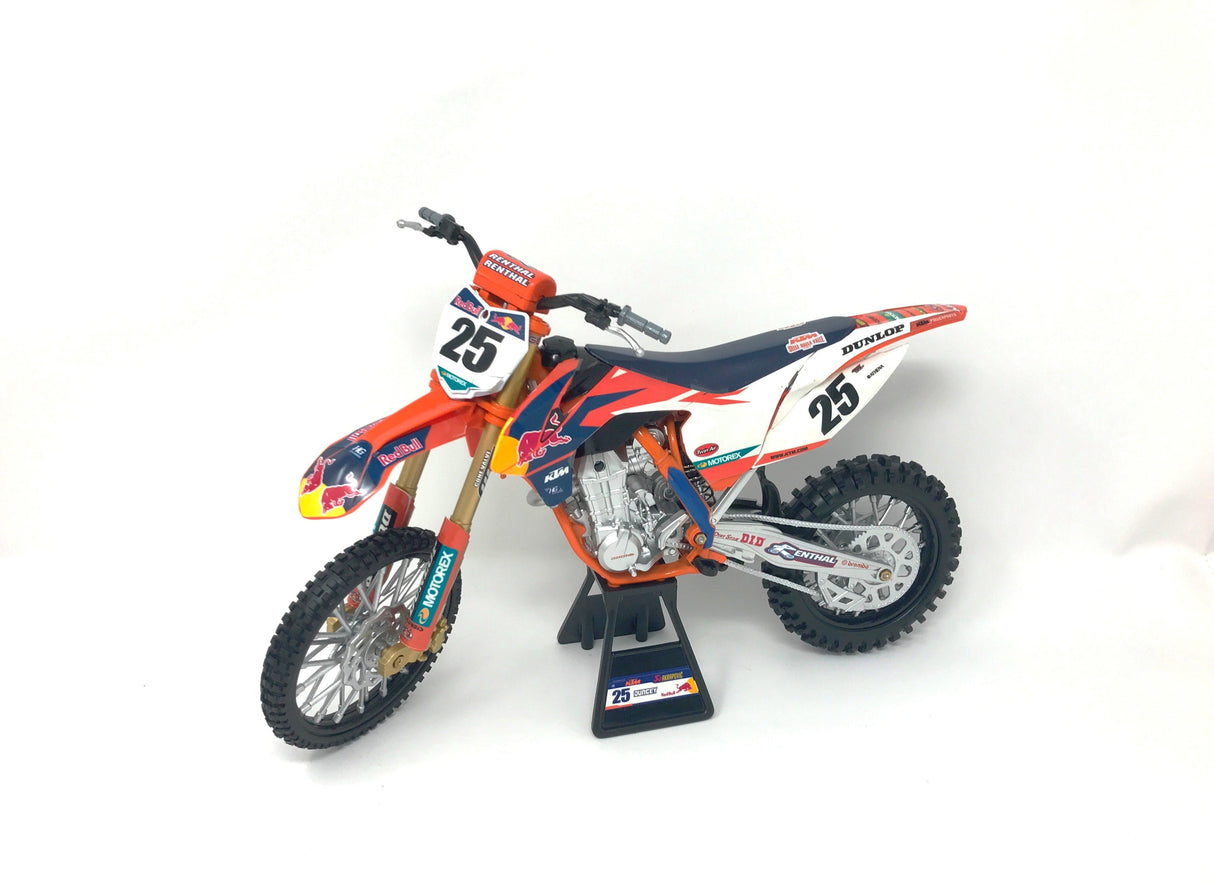 NEW-RAYReplica 1:10 Race Bike 17 Ktm 450sx-F Orange(Musquin)57963