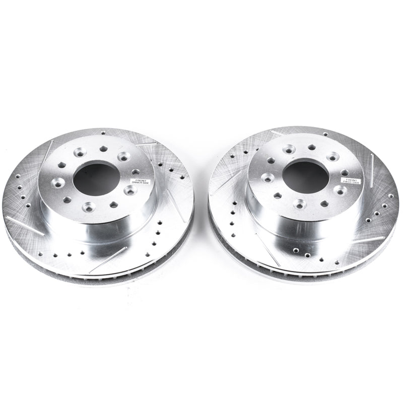 Power Stop 63-82 Chevrolet Corvette Front Evolution Drilled & Slotted Rotors - Pair AR8210XPR
