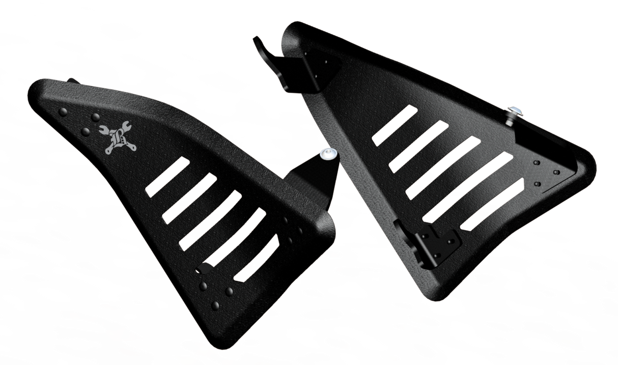 BURLY BRAND Slash Cut Side Cvr Set Black B10-3003TB