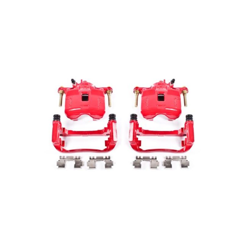 Power Stop 94-01 Acura Integra Front Red Calipers w/Brackets - Pair S1734