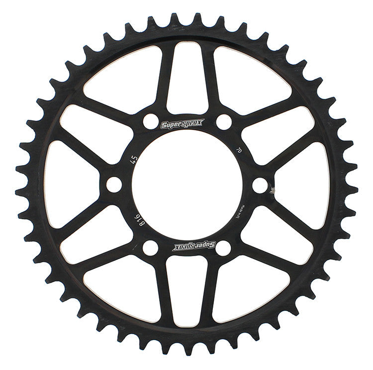 SUPERSPROX Rear Sprocket Steel 45t-530 Blk Suz RFE-816-45-BLK