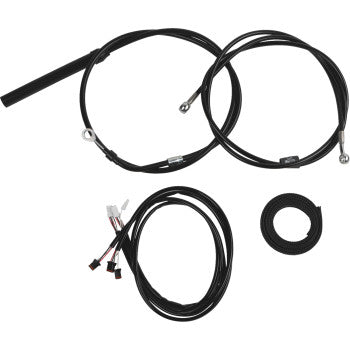 LA CHOPPERS Cable Kit - 12" - 14" Handlebars - Black Glide 2021-2022 LA-8062KT3-13B