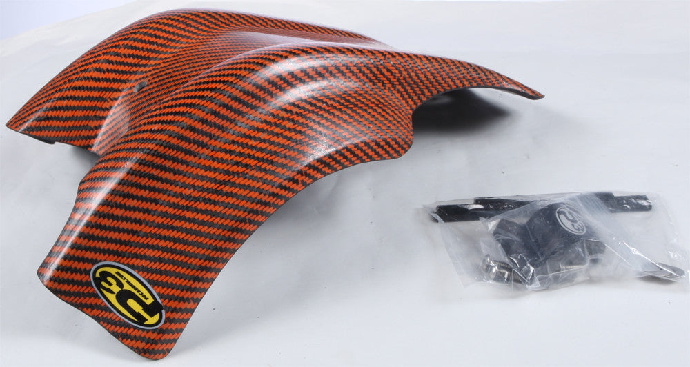 P3Skid Plate Carbon Fiber Orange301077-ORG