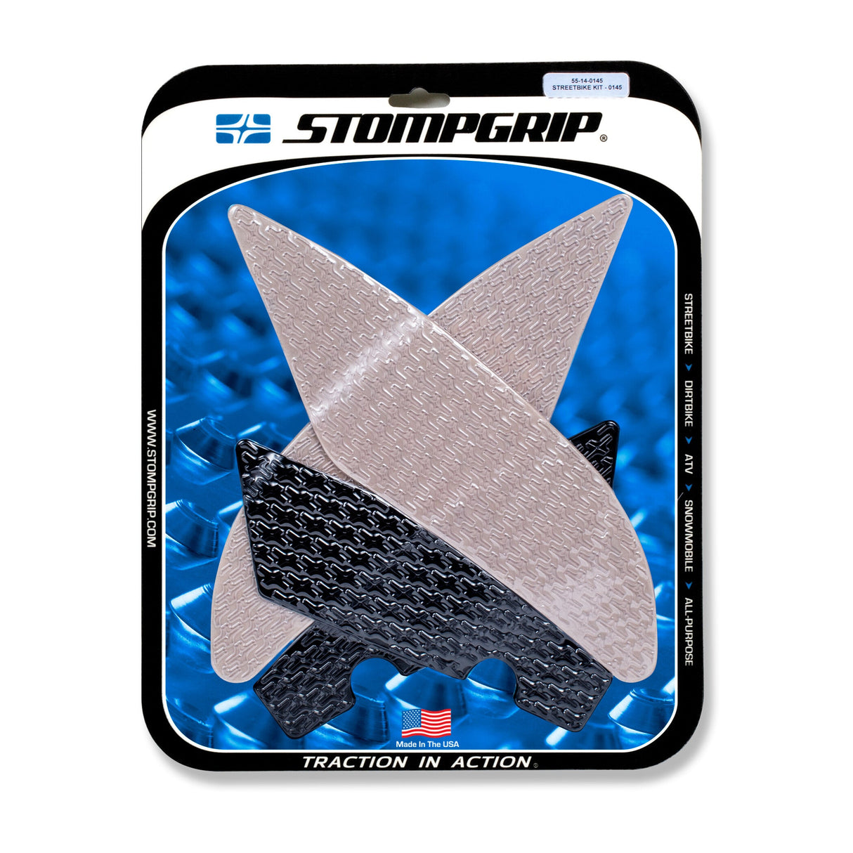 STOMPGRIP Tank Pad Kit Icon Clear/Black 55-14-0145H