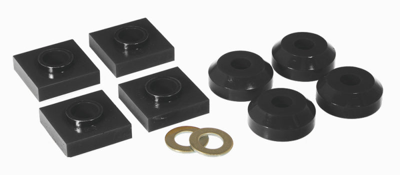 Prothane 76 & Earlier Ford F150/250 Transfer Case Mounts - Black 6-1601-BL