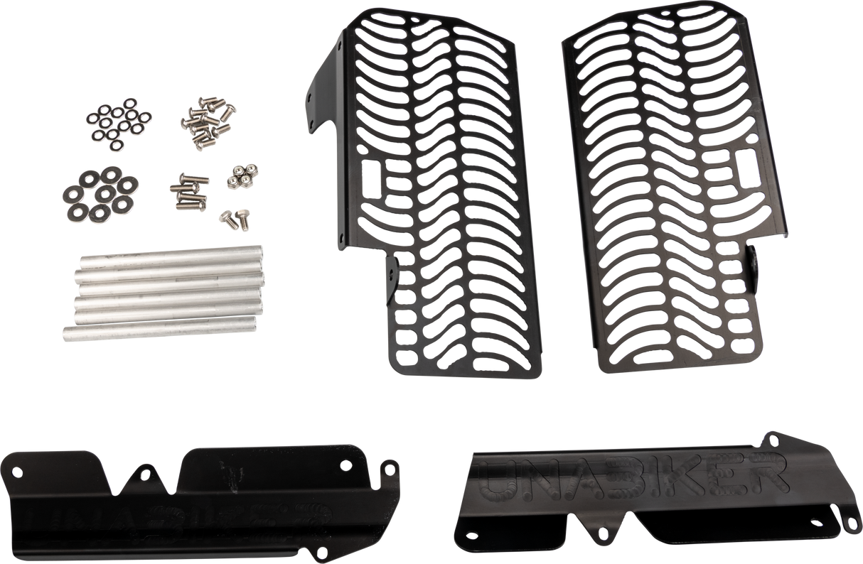 UNABIKER Radiator Guard Yamaha Black YYZ450F5-K