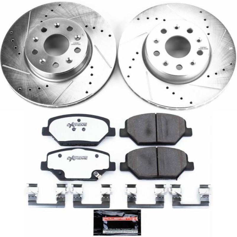 Power Stop 16-19 Chevrolet Camaro Front Z26 Street Warrior Brake Kit K7295-26
