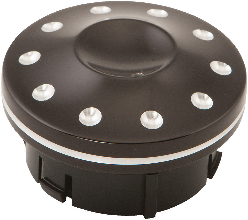 HARDDRIVE Low Fuel Indicator Gas Cap Throttle Black 0210-2043-BM