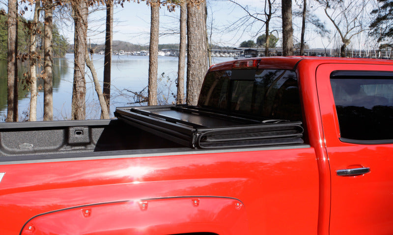 Lund 22-23 Ford Maverick (4.5ft Bed) Hard Fold Tonneau Cover - Black 969380