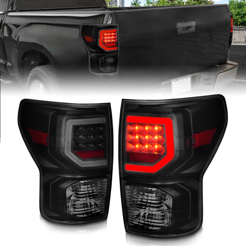 Anzo 07-11 Toyota Tundra Full LED Tailights Black Housing Smoke Lens G2 (w/C Light Bars) 311387