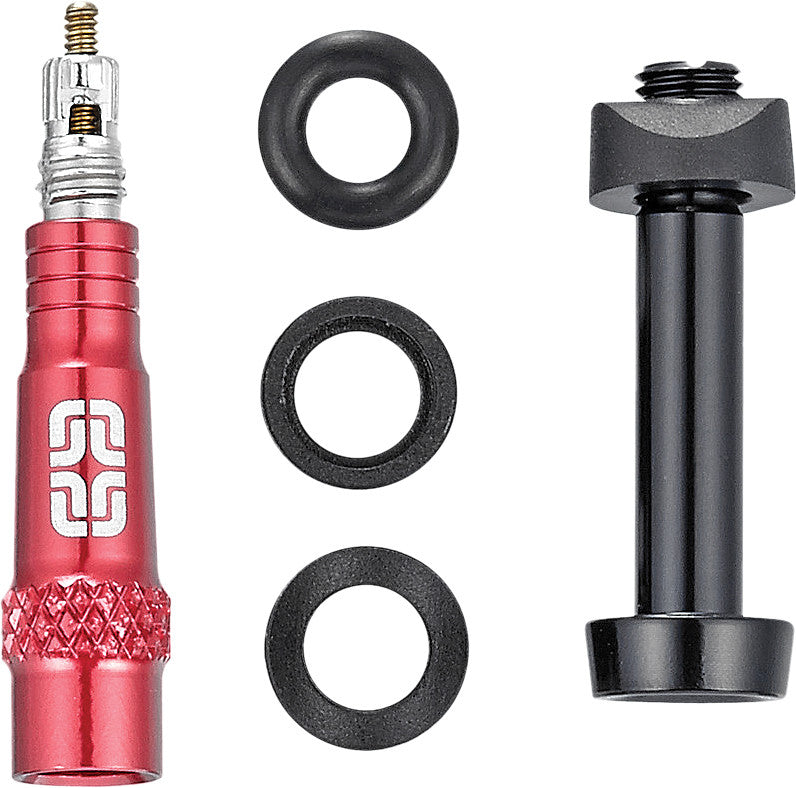 E13 Set 2 Alum Tubless Valves Red TR10.ACC.VALVE23.R