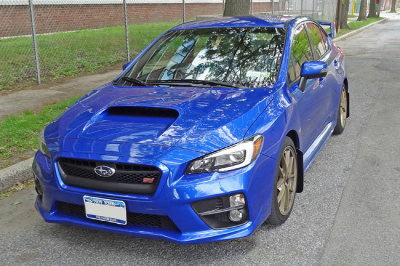Rally Armor 15-21 Subaru WRX/STI (Sedan ONLY) Black UR Mud Flap w/ Red Logo MF32-UR-BLK/RD